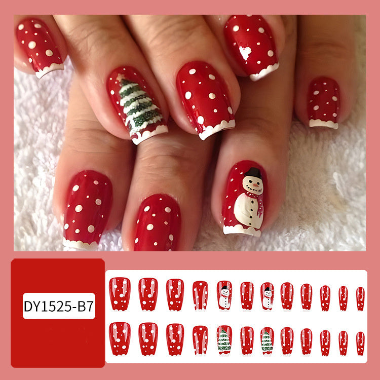 24er Set Weihnachts-Nagelsticker