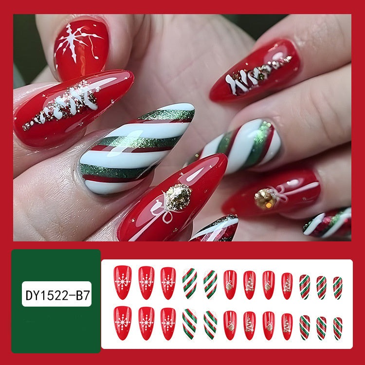 24er Set Weihnachts-Nagelsticker