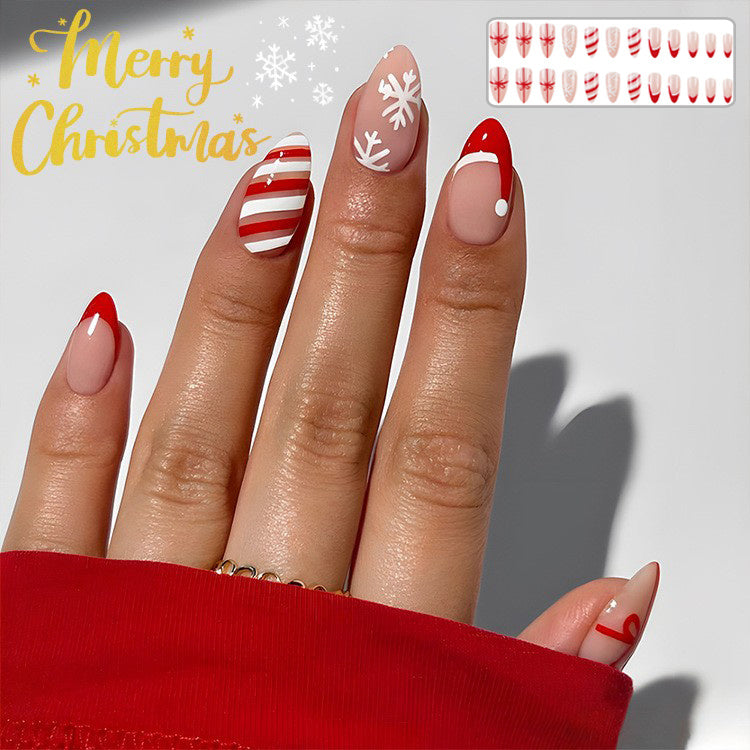 24er Set Weihnachts-Nagelsticker