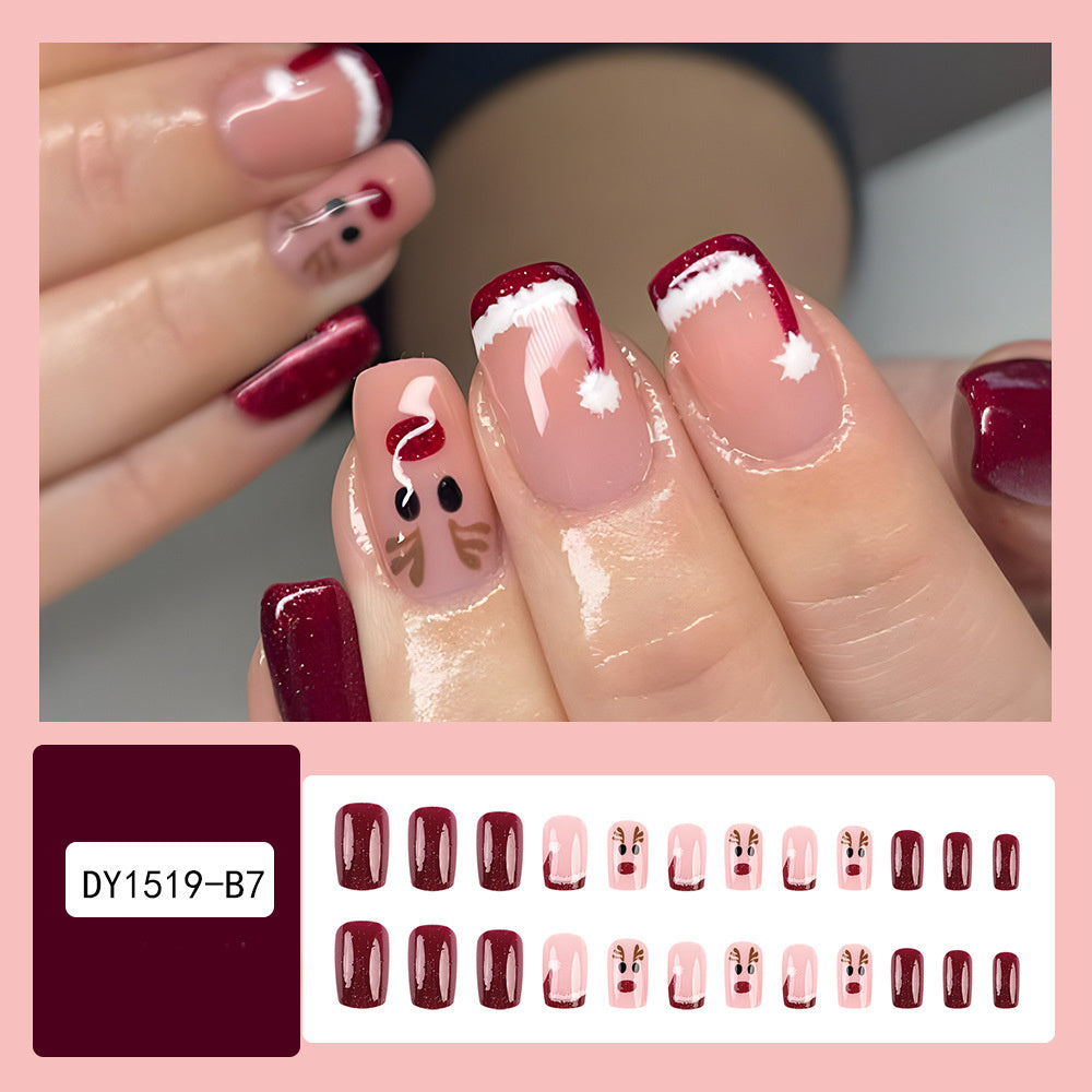 24er Set Weihnachts-Nagelsticker