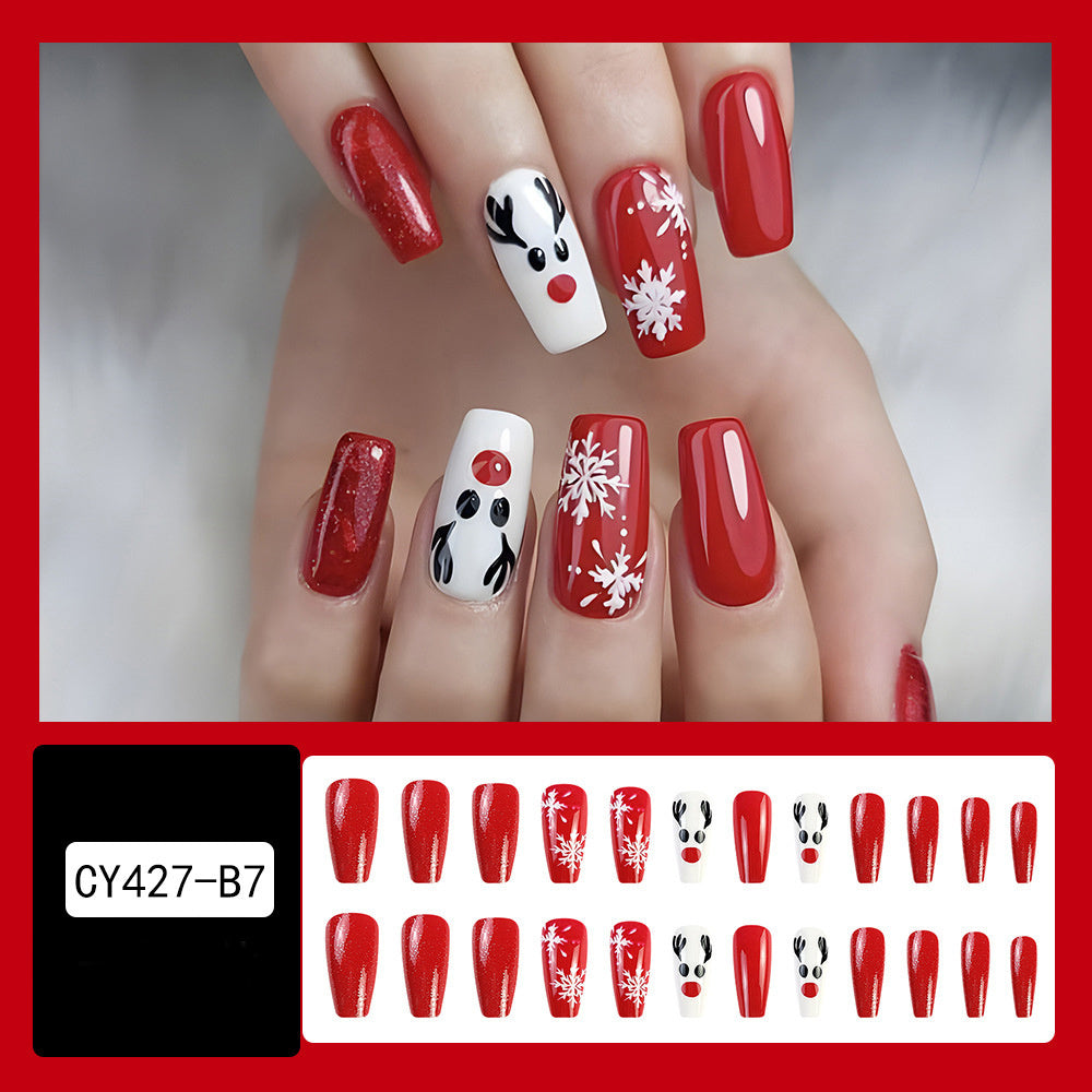 24er Set Weihnachts-Nagelsticker