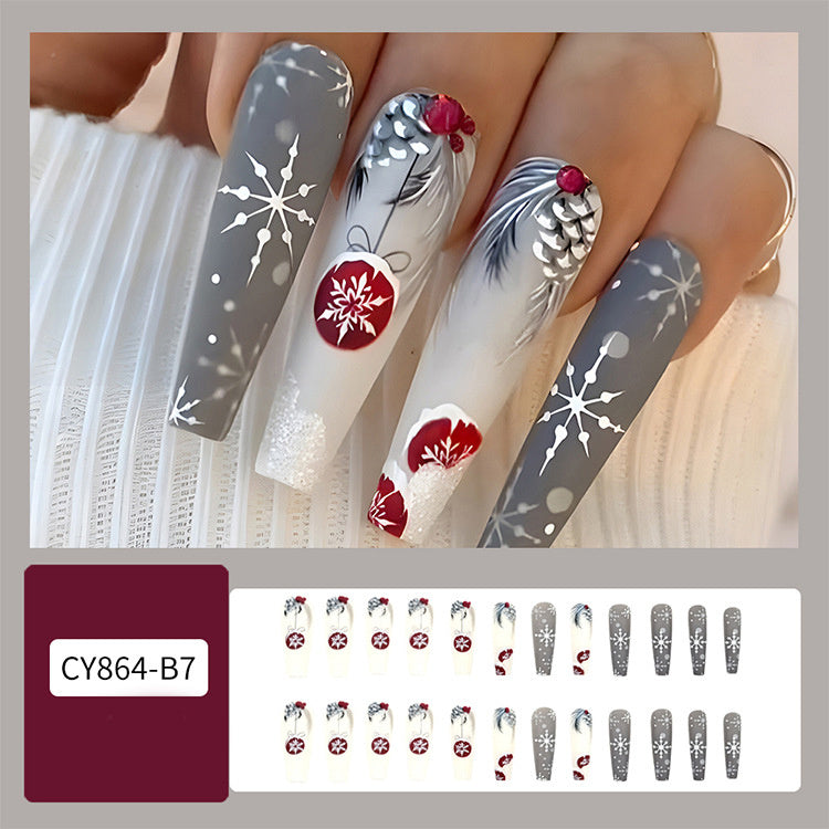 24er Set Weihnachts-Nagelsticker