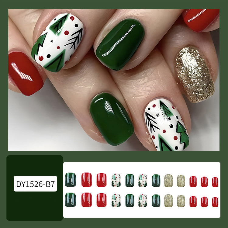 24er Set Weihnachts-Nagelsticker