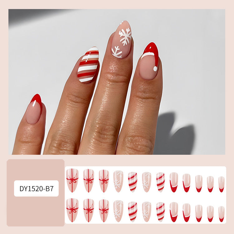 24er Set Weihnachts-Nagelsticker